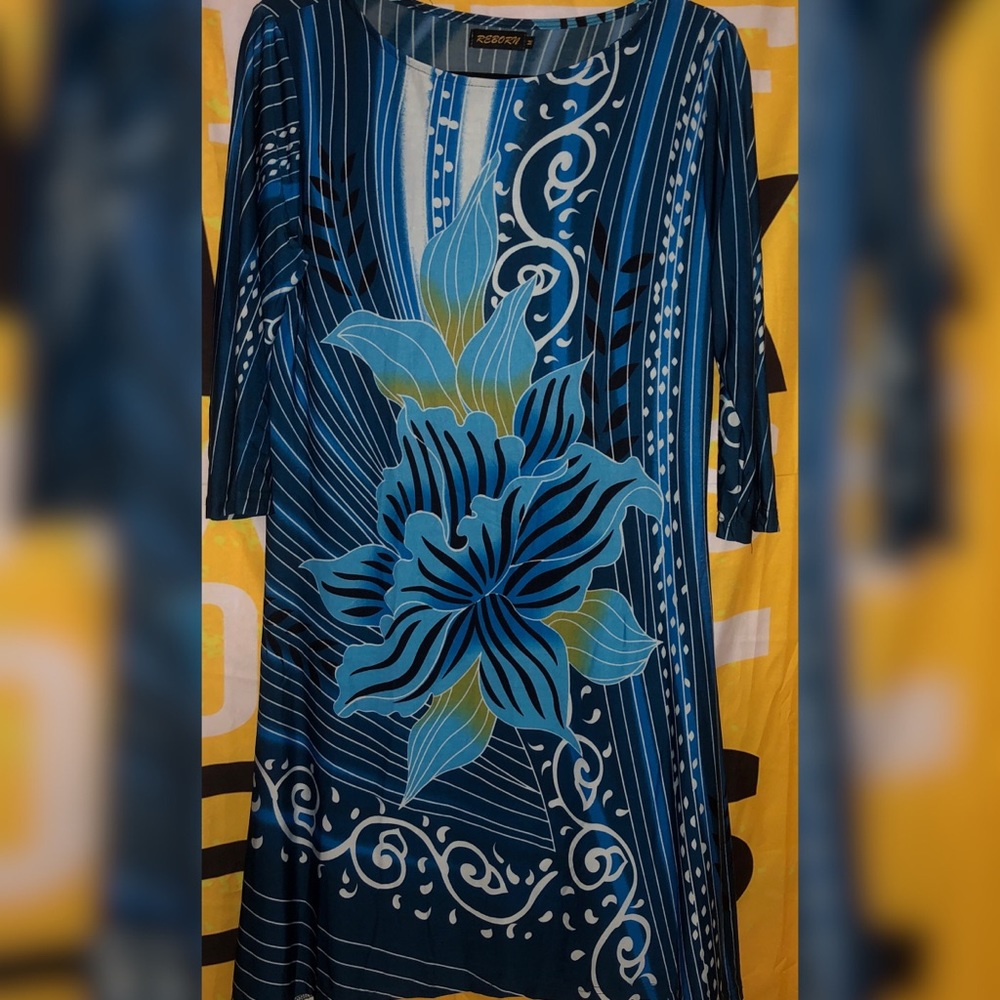 Cute blue swing dress 👗